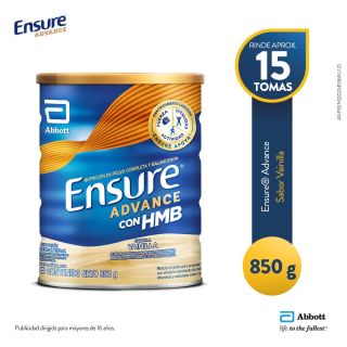 Ensure Advance Sabor Vainilla - Lata 850 G