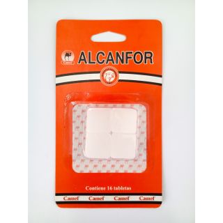 Alcanfor Refinado Tabletas - Caja 16 Un