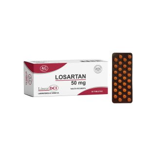 Losartan 50 Mg Tabletas Recubiertas - Blíster 30 UN