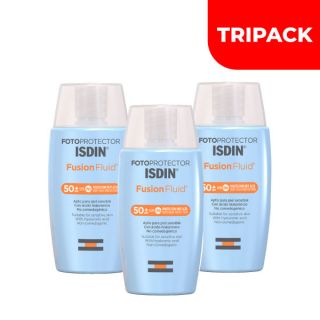 Tripack Isdin Fotoprotector 50+ Fusion Fluid - Frasco 50 ML