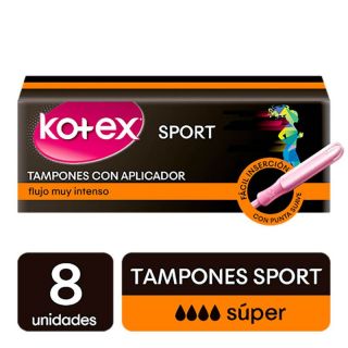 Kotex Tampón Con Aplicador Súper - Caja 8 UN