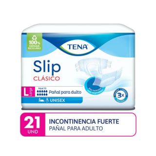 Tena Slip Clásico Talla L - Bolsa 21 UN