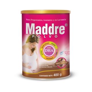 Maddre DHA Polvo Chocolate - Lata 400 G