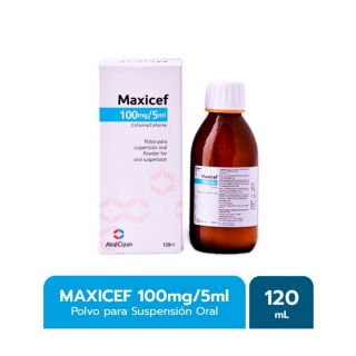 Maxicef 100 Mg/5Ml Suspención Oral - Frasco 120 Ml