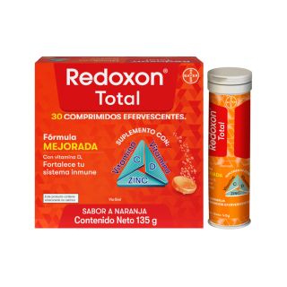 Redoxon Total Vitamina C, D y Zinc  -  Caja 3 UN