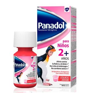 Panadol para Niños 2+ 160Mg Infantil Jarabe - Frasco 60 ML