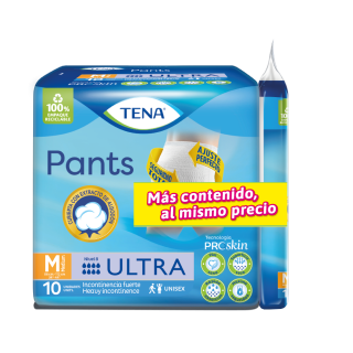 Tena Pants Ultra Talla M - Bolsa 10 UN
