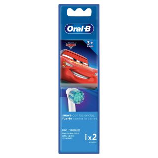 Oral B Cepillo Repuesto Eléctrico Disney Cars - Caja 2 UN