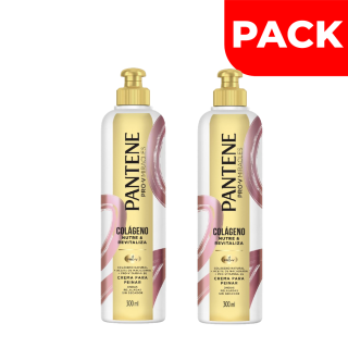 Pack Pantene Crema Para Peinar Colágeno - Frasco 300 ML