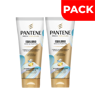 Pack Acondicionador Pantene Equilibrio Raíz & Puntas - Frasco 250 Ml