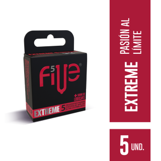 Preservativos Five Extreme Ultra Estimulante - Caja 5 UN
