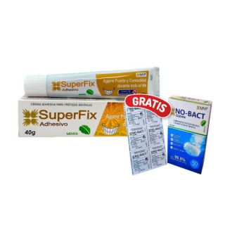 Crema Adhesiva Superfix Menta - Tubo 40 G