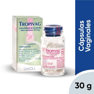 Tropivag Cápsula Vaginal - Frasco 14 UN