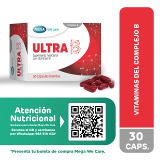 Ultra B Cápsulas Blanda - Caja 30 UN