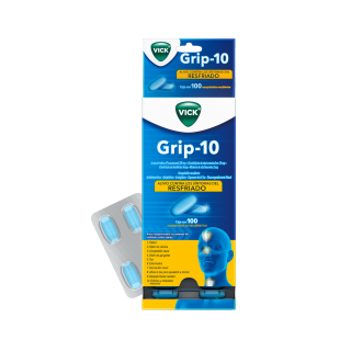 Vick Grip10 - Blíster 4 UN