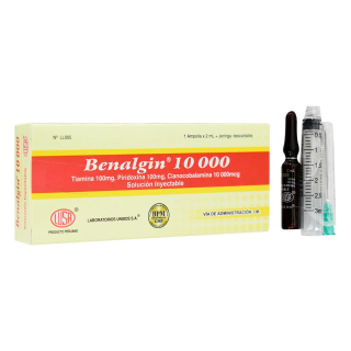 Benalgin 10000 NF Solución Inyectable - Caja 1 Ampolla