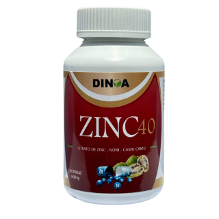 Zinc 40 Cápsulas - Frasco 90 UN