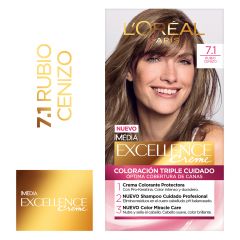 Tinte Excellence 7.1 Rubio Cenizo - Caja 1 UN