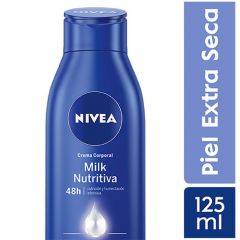 Crema Corporal Nivea Body Milk Extra Seca  - Frasco 125 Ml