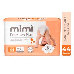 Pañal Mimi Plus Talla XXL - Bolsa 44 UN