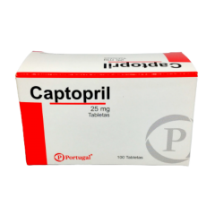 Captopril 25Mg Tableta - Caja 100 UN