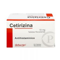 Cetirizina 10 Mg Tableta - Caja 100 UN