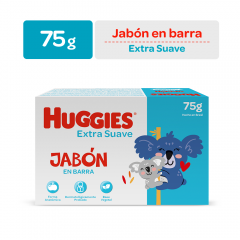 Huggies Jabón Extra Suave - Barra 75 G