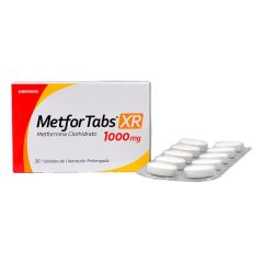 MetforTabs Xr 1000 Mg Tabletas - Blíster 10 UN