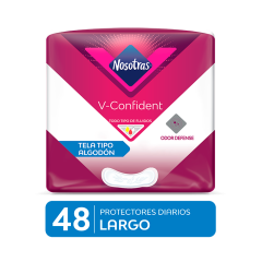 Protectores Diarios Nosotras V-Confident Large - Bolsa 48 UN