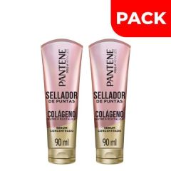 Dúo Pack Sellador De Puntas Pantene Pro-V Colageno - Frasco 90 ML