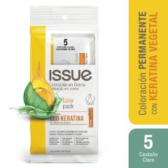 Coloración En Crema Issue Eco Keratina N°5 Castaño Claro - Sarchet 1 UN