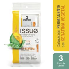 Coloración En Crema Issue Eco Keratina N°3 Castaño Oscuro - Sarchet 1 UN