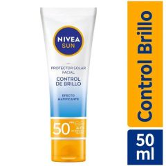 Sun Face Nivea Shine Control Cream FPS 50 - Frasco 50 Ml