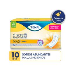Tena Discreet Maxi Toalla Higiénica - Bolsa 10 UN