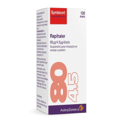 Symbicort Rapihaler 80 Ug - 4.5Ug/Dosis - Frasco 120 Dss