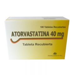 Atorvastatina 40Mg Tableta - Caja 100 UN
