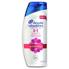 Shampoo Head & Shoulder 2en1 Suave y Manejable 
