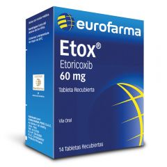 Etox 60 Mg - Caja 14 Tabletas