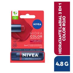 Labial Nivea Lip Care Red FPS 30 - Tubo 4,8 G