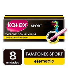 Kotex Tampón Con Aplicador Medio - Caja 8 UN