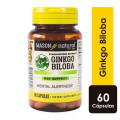 Ginkgo Biloba Cápsulas - Frasco 60 UN