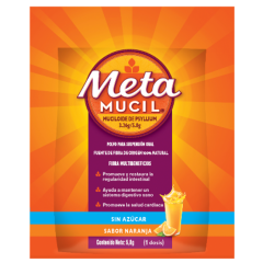 MetaMucil Polvo Sabor Naranja 3.26 g / 5.8g - Sobre 1 UN