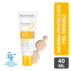 Bioderma Photoderm Fluide Max Aquafluide Tinte Claire SPF 100 - Frasco 40 ML