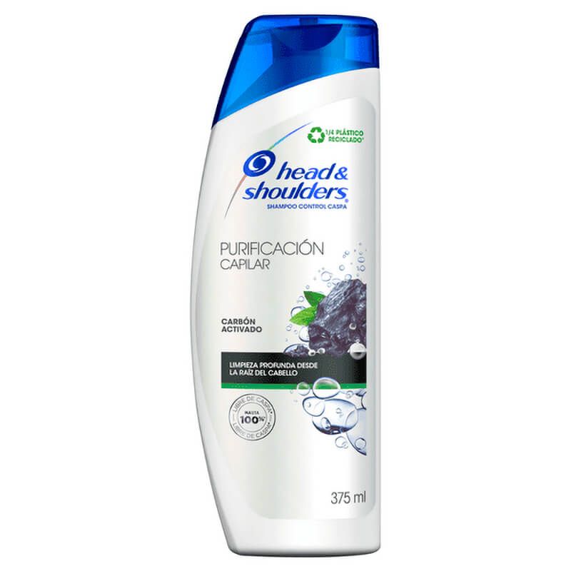 Shampoo Head & Shoulders Purificación Capilar Carbón 375 ML